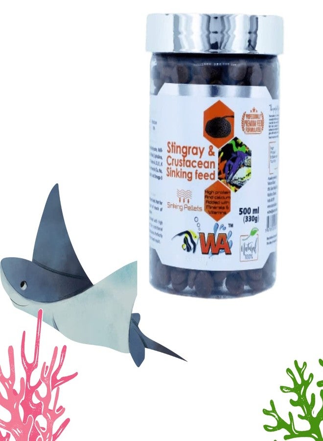 VAYINATO® WA Stingray & Crustacean Sinking Feed, 330G (500ML) | High Protein and Calcium Added Minerals & Vitamins by Petzlifeworld - Image 5